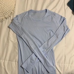 Light blue lululemon long sleeve